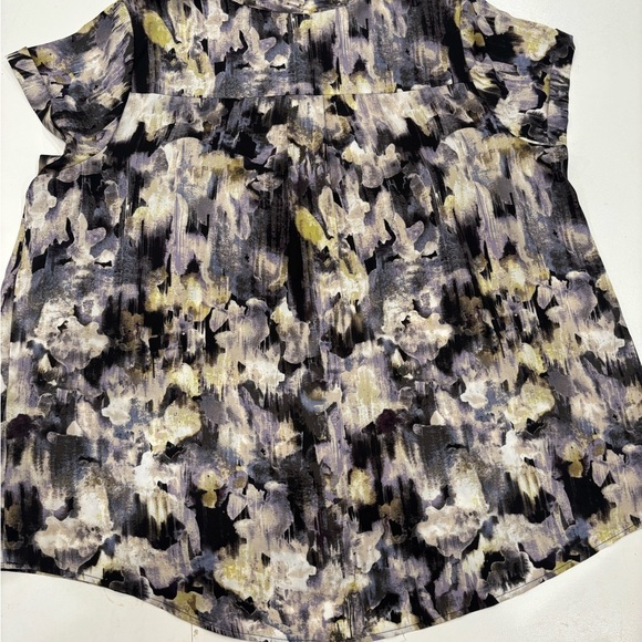 Simply Vera Vera Wang Multicolor Abstract Blouse XL Mint condition - Picture 4 of 12